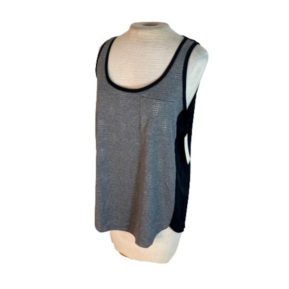 Calvin Klein Tops - Calvin Klein Gray Black Shimmer Tank Top M Medium
